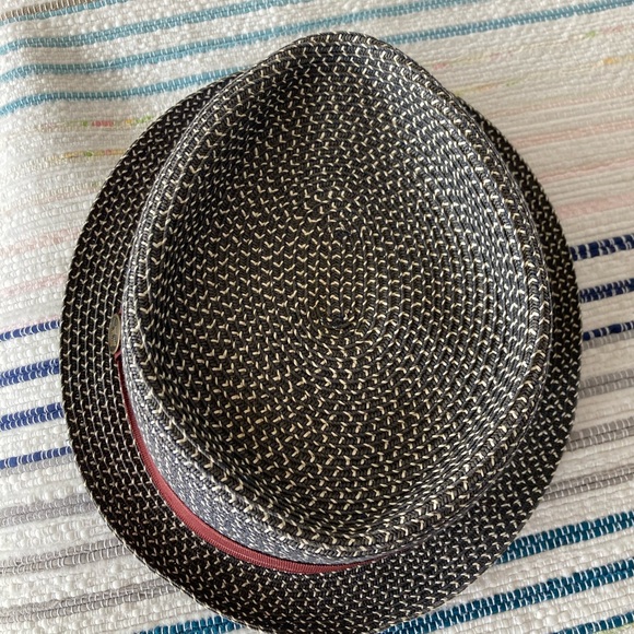 Goorin Bros. Navy Straw Narrow Brim Fedora Hat - Picture 3 of 9